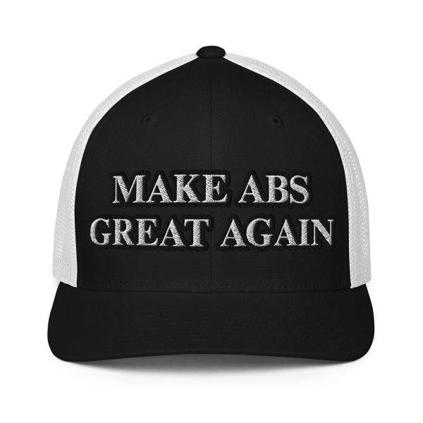 MAKE ABS GREAT AGAIN Closed-back trucker cap - Image 4