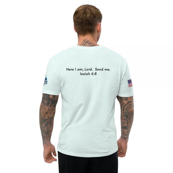 Here I am, Lord.  Send Me. Isaiah 6:8 Short Sleeve T-shirt - Image 18