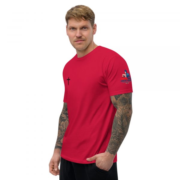 Here I am, Lord.  Send Me. Isaiah 6:8 Short Sleeve T-shirt - Image 3