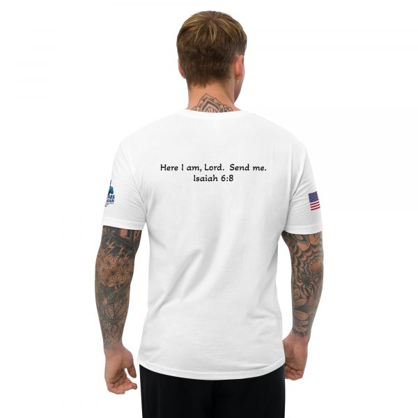 Here I am, Lord.  Send Me. Isaiah 6:8 Short Sleeve T-shirt - Image 22