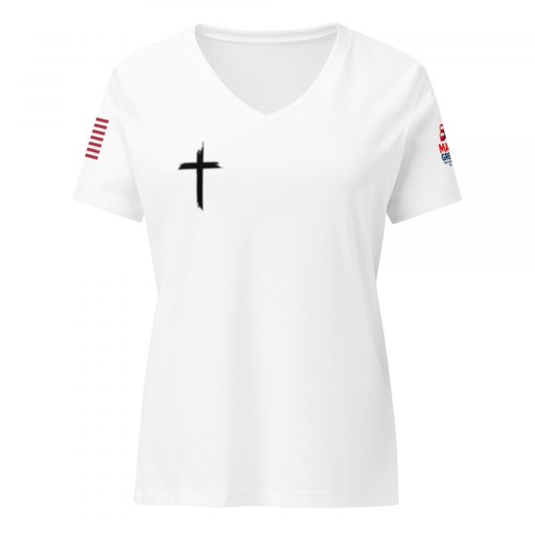 Here I am, Lord.  Send me.  Isaiah 6:8 Women’s relaxed v-neck t-shirt - Image 17