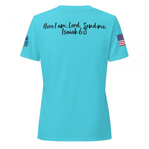 Here I am, Lord.  Send me.  Isaiah 6:8 Women’s relaxed v-neck t-shirt - Image 14